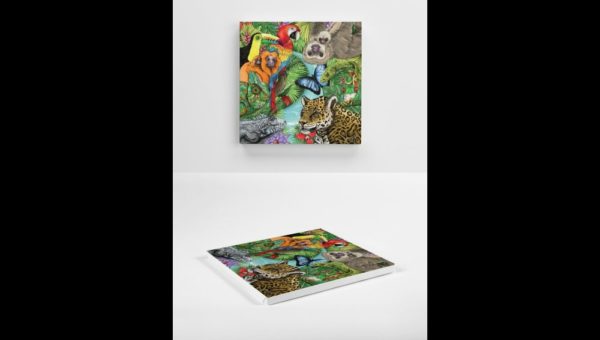 Drawing of the Amazon Rainforest and Animals - Image 4