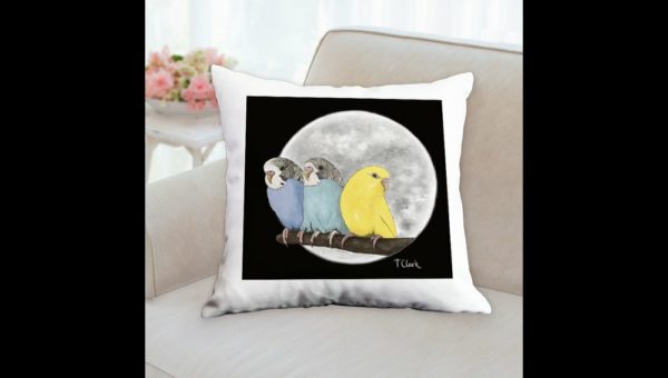Drawing of Three Colourful Budgerigars - Image 5