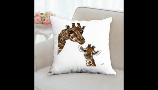 Drawing of Parent and Baby Giraffe - Image 5