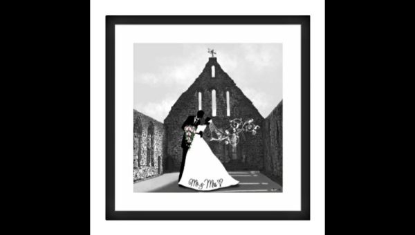 Drawing of a Bride and Groom - Image 3
