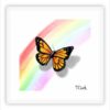 Drawing of a Butterfly and Rainbow - Image 3
