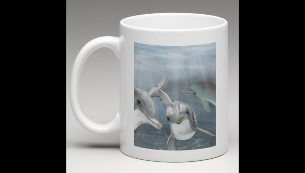 Drawing of Dolphins - Image 2