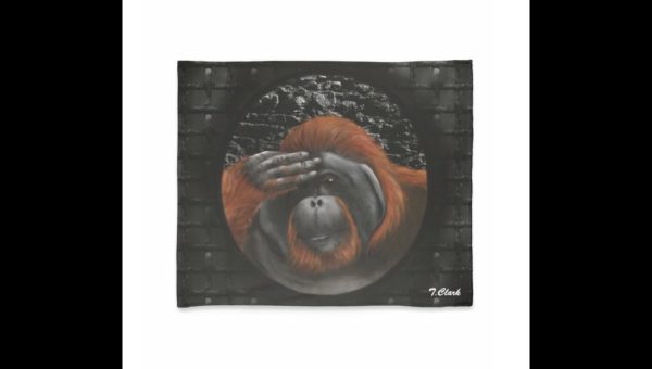 Drawing of a Caged Orangutan - Image 6