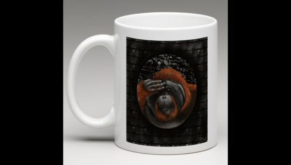 Drawing of a Caged Orangutan - Image 2