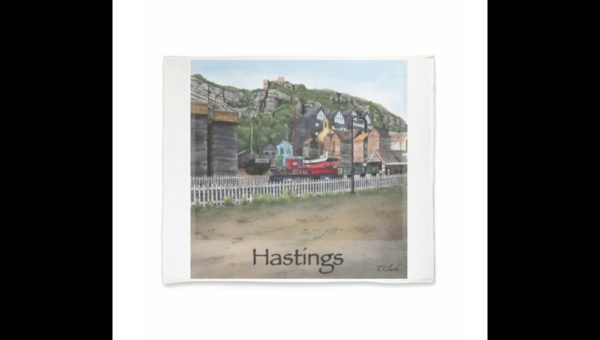 Drawing of the English Coastal Town, Hastings - Image 6