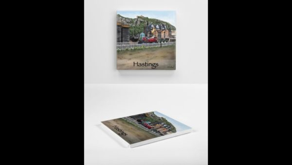 Drawing of the English Coastal Town, Hastings - Image 4