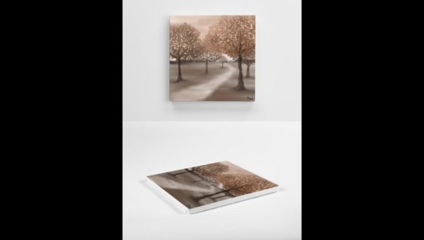 Drawing of Trees in Autumn - Image 4