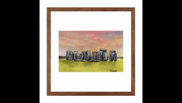 Drawing of Stonehenge - Image 3