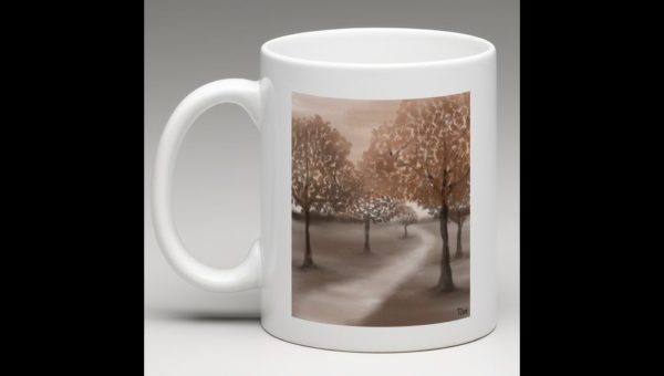 Drawing of Trees in Autumn - Image 2