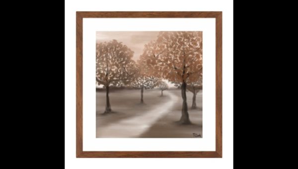 Drawing of Trees in Autumn - Image 3