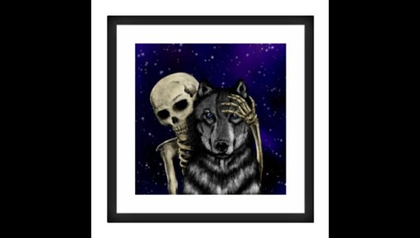 Drawing of the Wolf and His Fear - Image 3