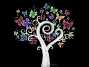 Drawing of a Butterfly Tree