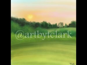 Drawing of the English Country Side
