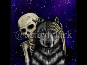 Drawing of the Wolf and His Fear